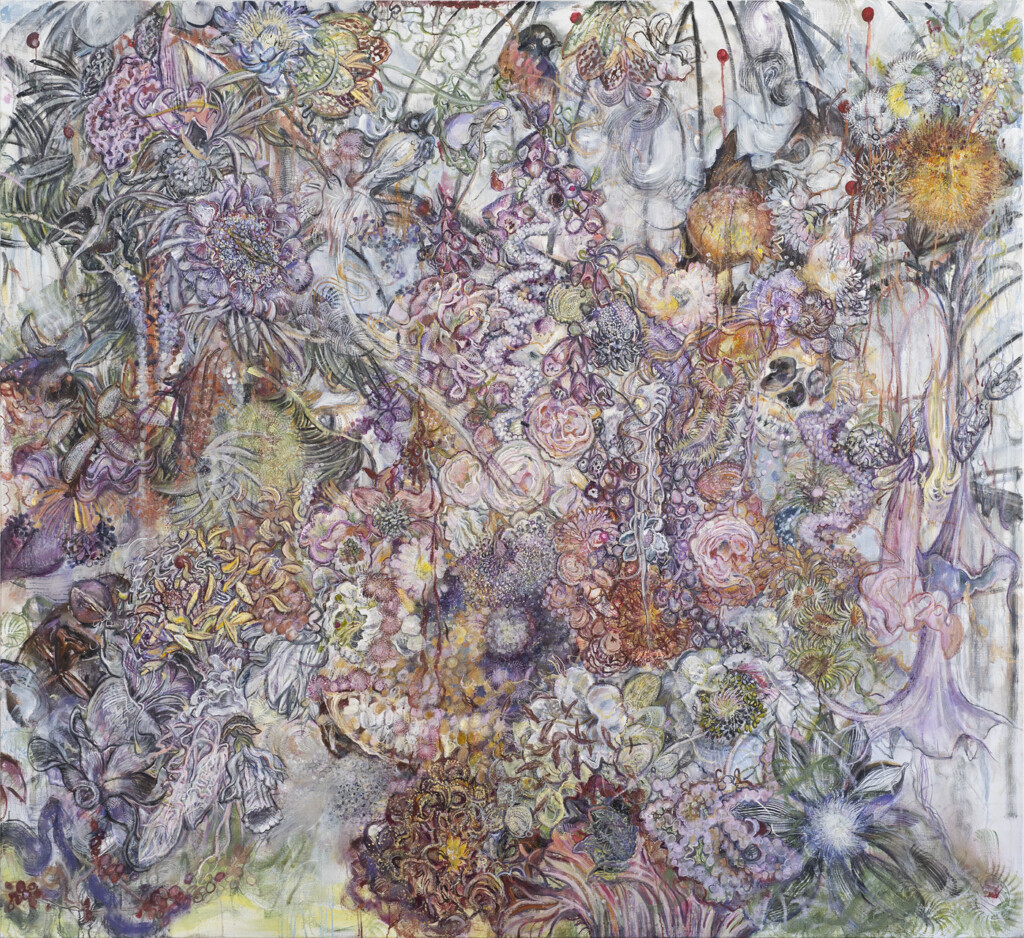 Foresta tropicale in conflitto, 2021, Rechts,ÖL_LW, 2,30,2,50m,F_ R. Zazworka