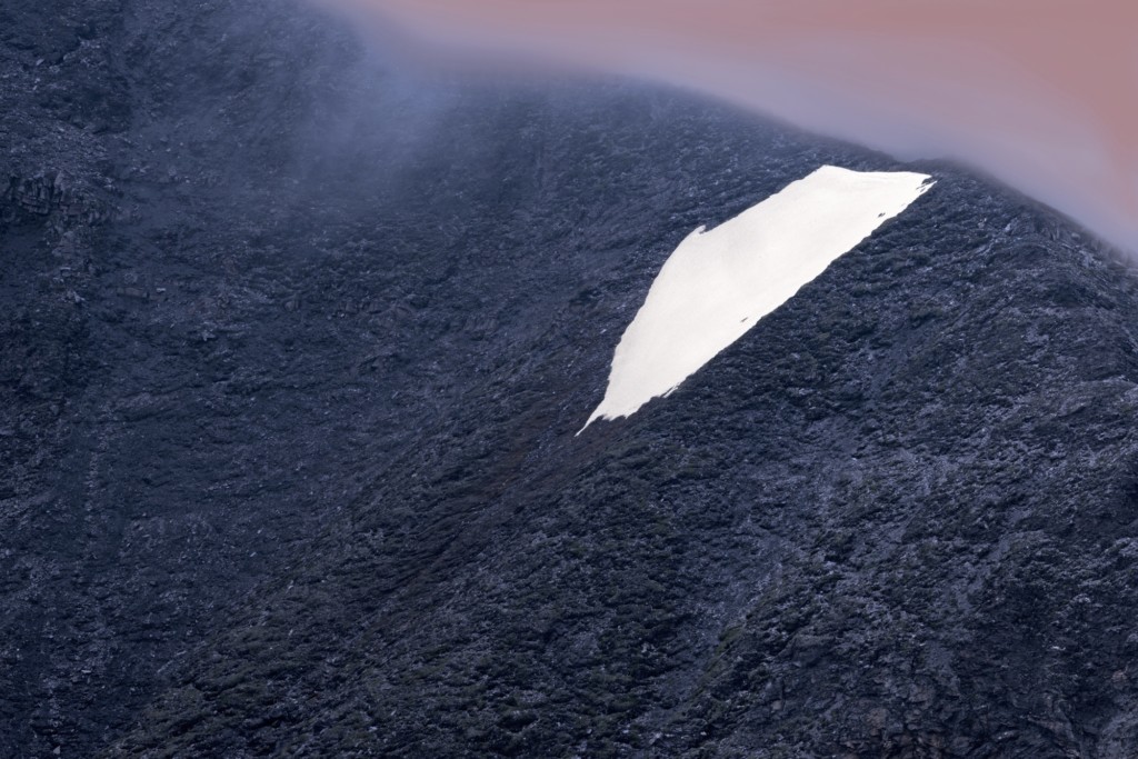 Yvonne Oswald, Alpenblick - Schneeschmelze, 2019, 100x150 cm